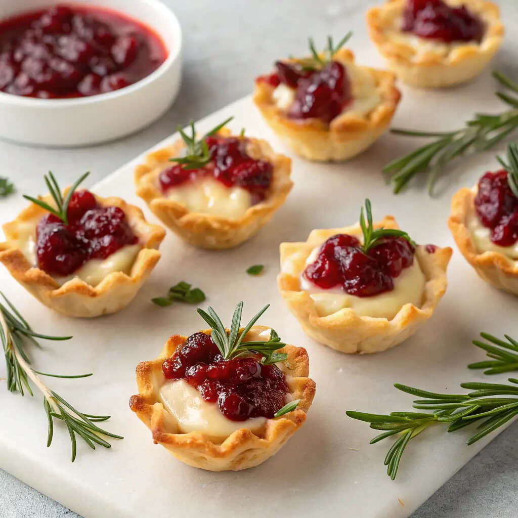 Delicious Cranberry Brie Bites