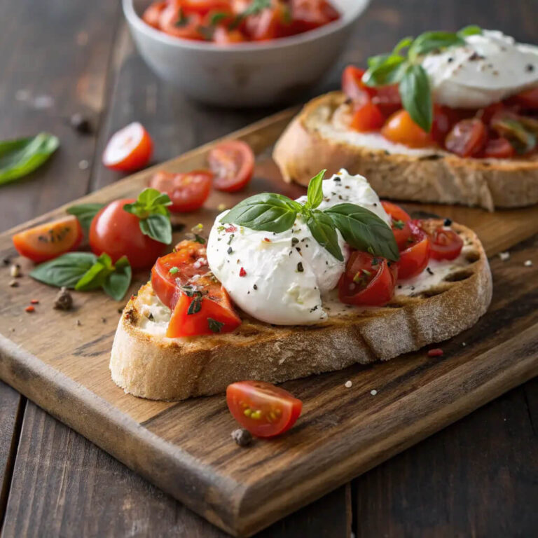 Burrata Bruschetta A Fresh and Flavorful Appetizer
