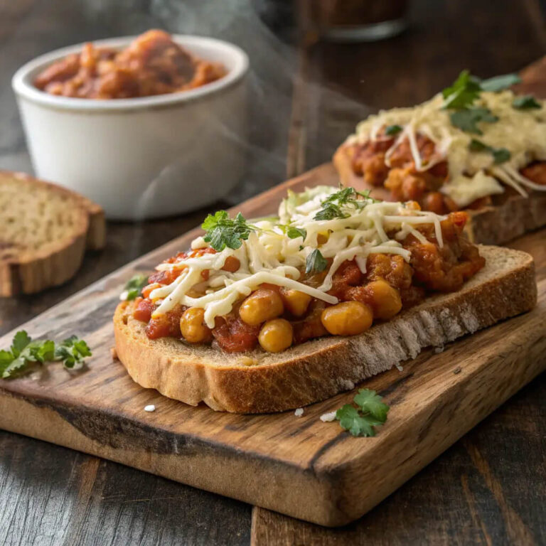 Cheesy Masala Beans on Toast A Spicy, Comforting Meal