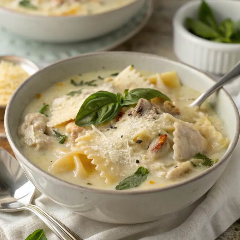 Creamy White Chicken Lasagna Soup A Cozy Bowl of Comfort