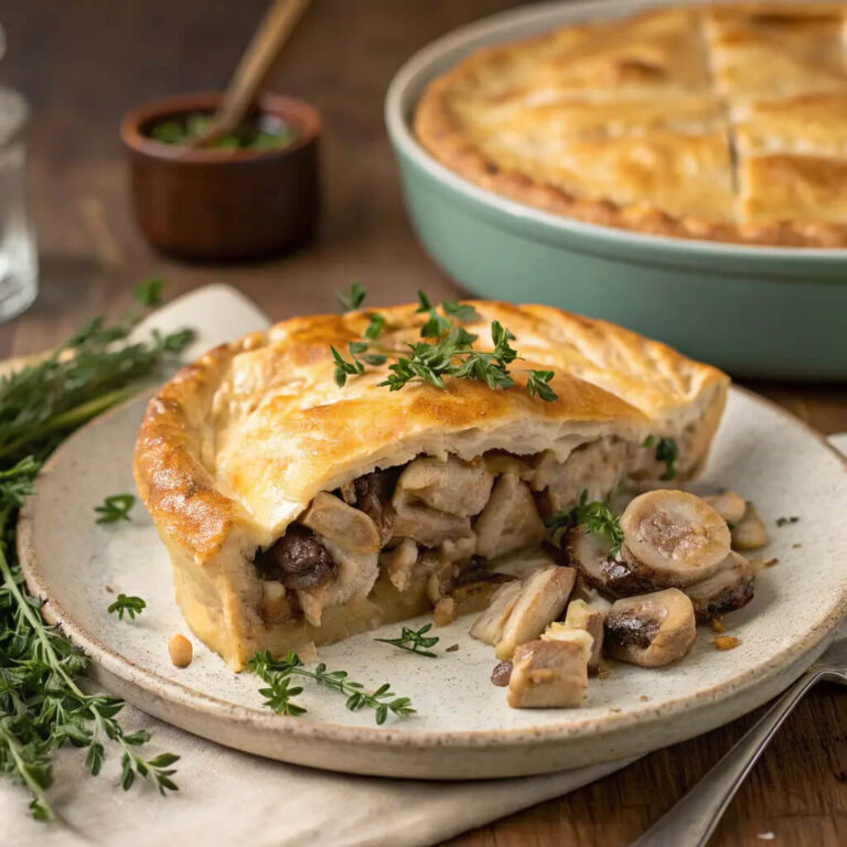 French Chicken and Mushroom Pie A Hearty Comfort Meal