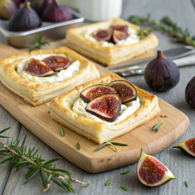 Goat Cheese and Fig Puff Pastry Tarts A Perfect Party Snack