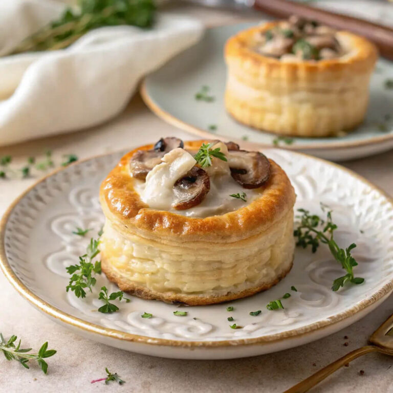 Mushroom Vol au Vent A Flaky, Savory Pastry
