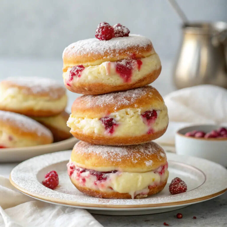Raspberry Cheesecake Brioche Doughnuts A Sweet Breakfast Treat