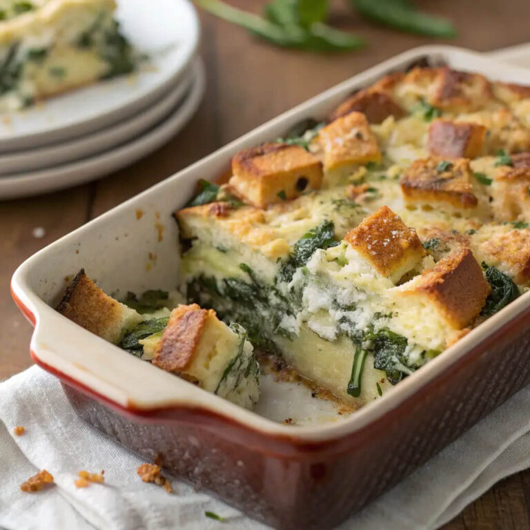 Spinach and Gruyere Breakfast Strata A Savory Start to Your Day