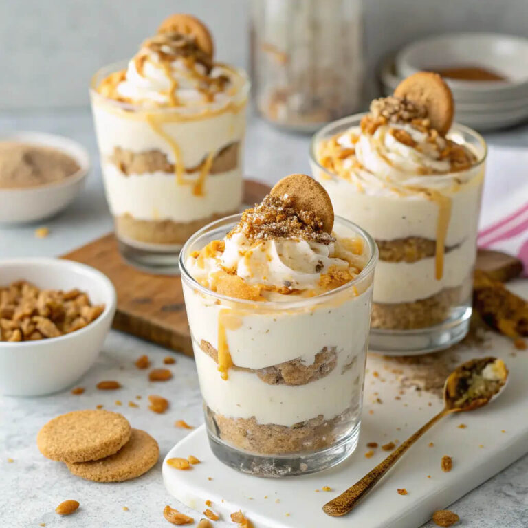 Caramel banana pudding parfaits, a sweet and indulgent layered dessert