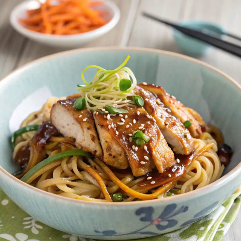 Sweet and savory teriyaki chicken noodles, perfect for weeknights