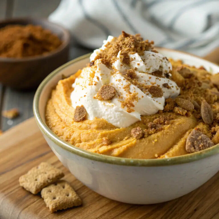 Easy pumpkin fluff recipe, a no-bake treat perfect for autumn