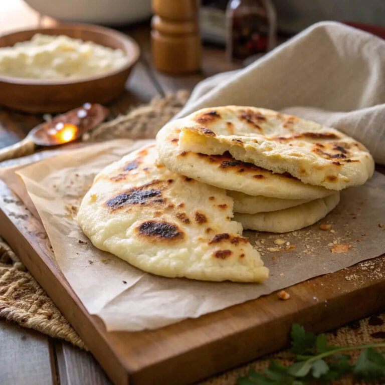 Soft, warm gluten-free naan bread to complement any dish