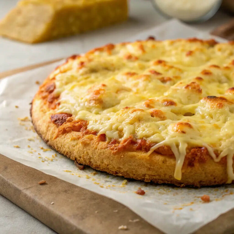 Brazilian-style gluten-free cheese bread crust for the ultimate pizza