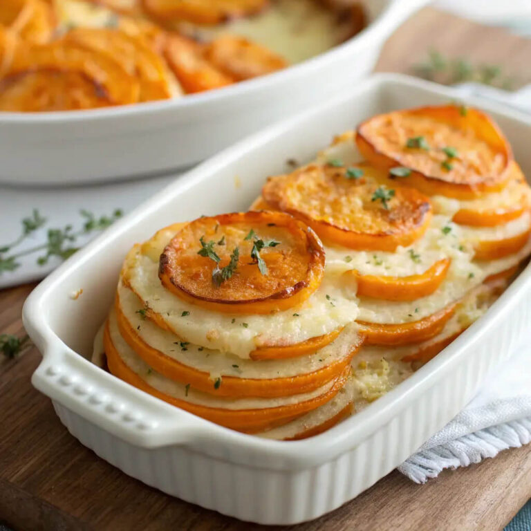 Mini sweet potato gratins, a perfect side dish with elegance