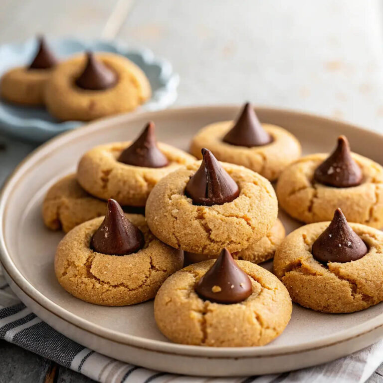 Peanut butter blossom cookies, the perfect combination of sweet and salty