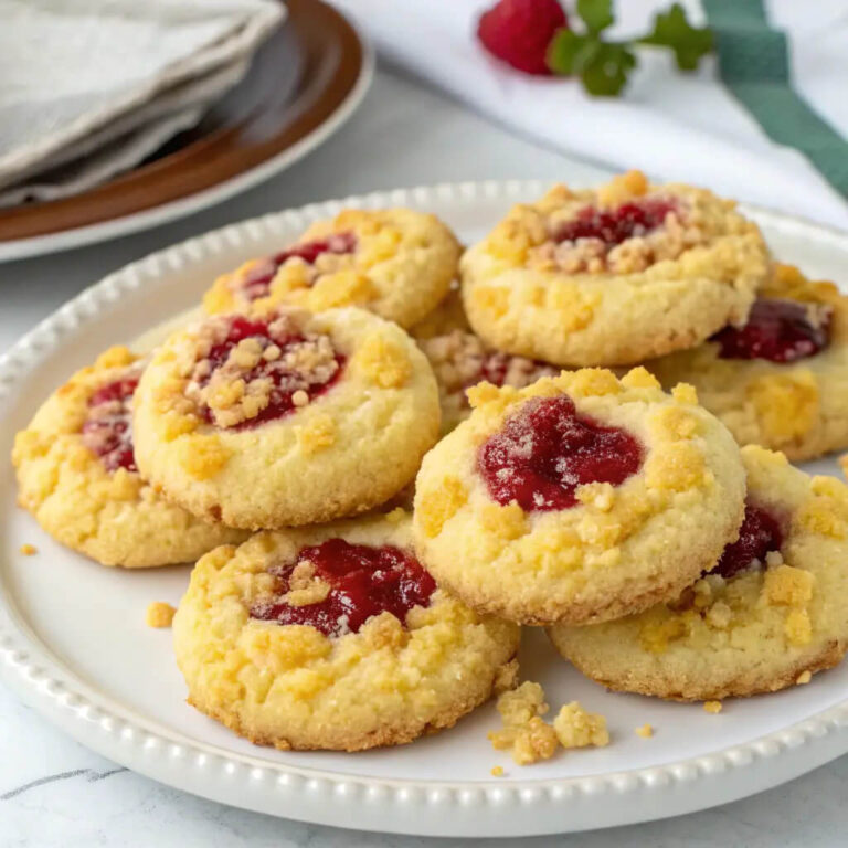 Raspberry crumble cookies, a sweet treat with a tangy kick